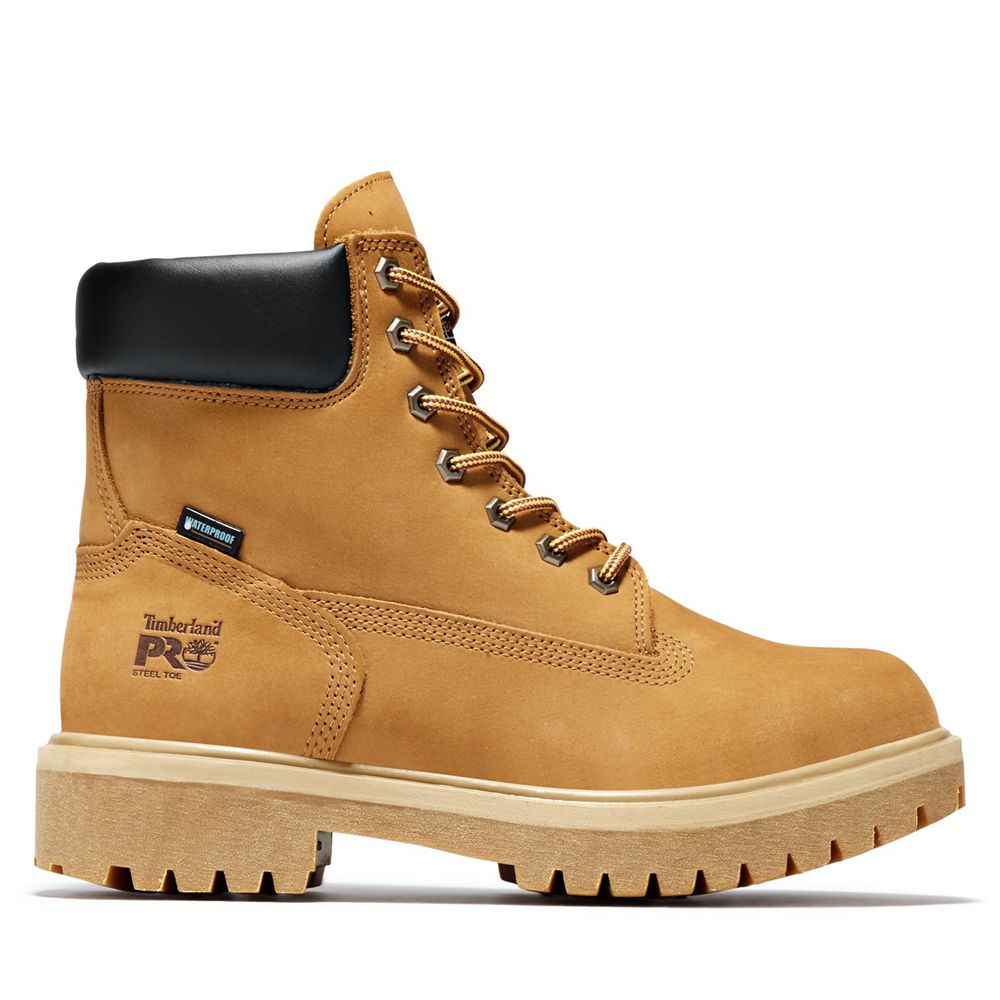 Botas Pro Timberland Argentina Hombre - Pro Direct Attach 6" Steel Toe - Marrones - DKHLVS-692